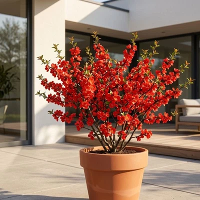 Japanische Zierquitte "Ada 2" – Der frühe Farbtupfer für Ihren Garten 2L - Bild 1 von 3