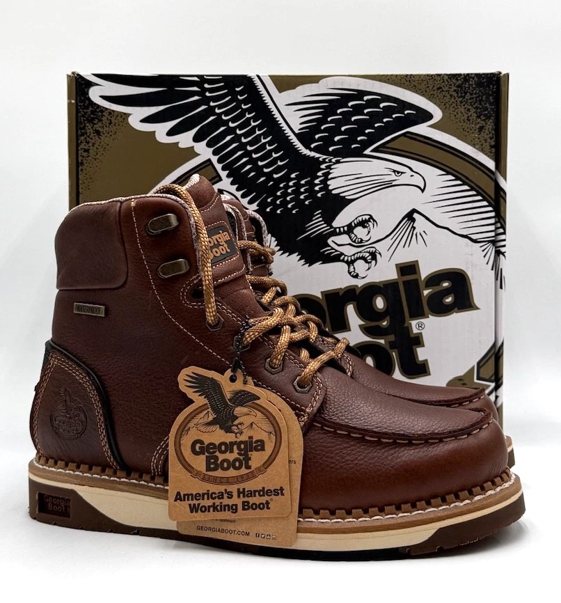 Vintage Georgia Boots In Men display picture 1