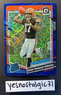 Optic 2023 #225 Dorian Thompson-Robinson Cleveland Browns Rookie RC Blue Scope