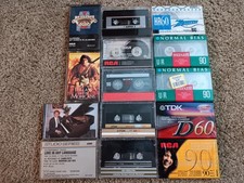 Lot of 14 Audio Cassette Tapes, 4 Music and 10 Blank