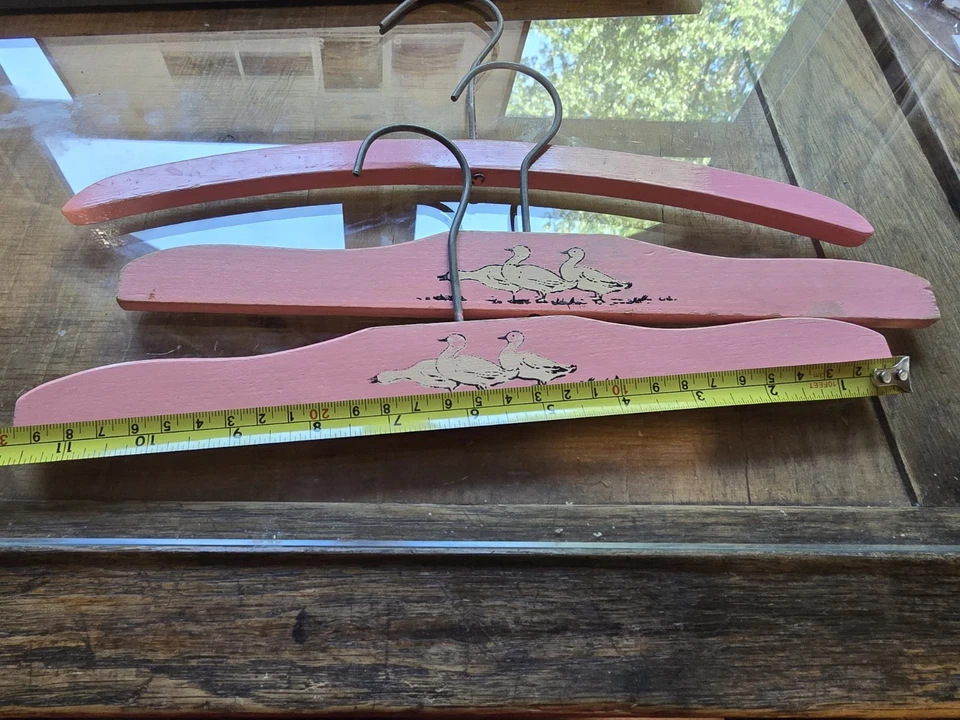 Perchas antiguas de colección, color rosa, 20 perchas Foto 2 de 4