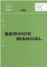 VOLVO 120 AMAZON & P1800 OVERDRIVE SYSTEM MANUALE DI SERVIZIO ORIGINALE 1965