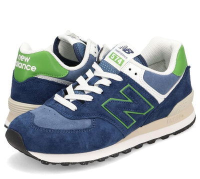 New Balance U574QBL Navy Blue /Alpine Green Men's Athletic