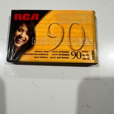 RCA RC90 90 Minute Blank Audio Cassette Tape Normal Bias Type I Sealed New