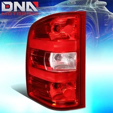 For 2007-2014 Chevy Silverado GMC Sierra Left / Driver Side Tail Light Red Lens