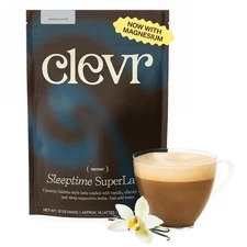Clevr Blends Sleeptime SuperLatte, Magnesium Sleep Drink with Ashwagandha,... 