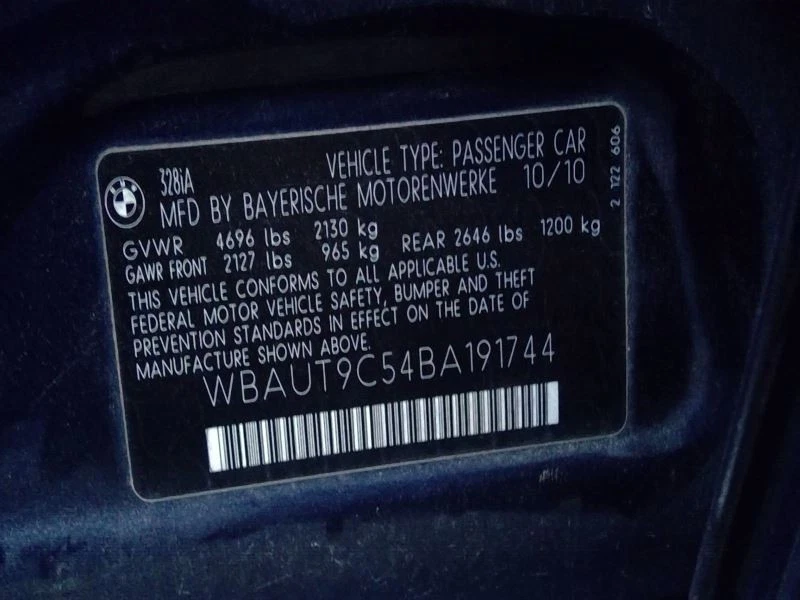 Driver Left Rear Window Regulator Station Wgn Fits 07-12 BMW 328i 4013767 Foto 2 de 4