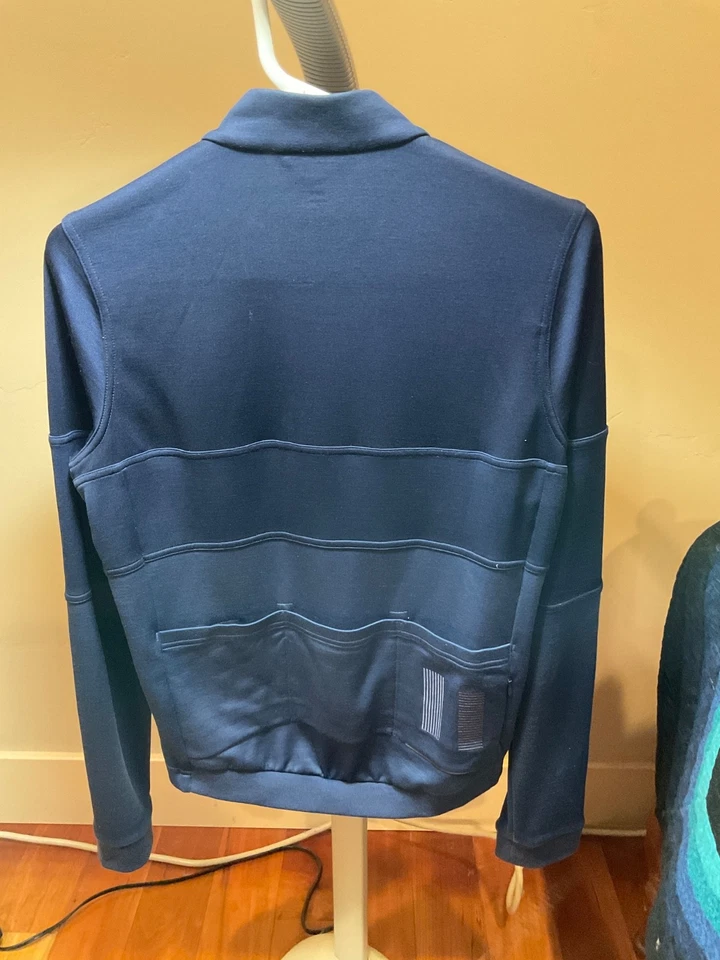 rapha cycling jersey mens small long sleeve classic tricolor blue - Image 2 of 3