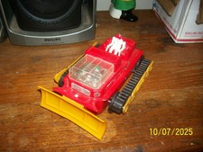 Vintage 60's Cragstan 8" Battery Operated Bump N Go Bulldozer Working Order