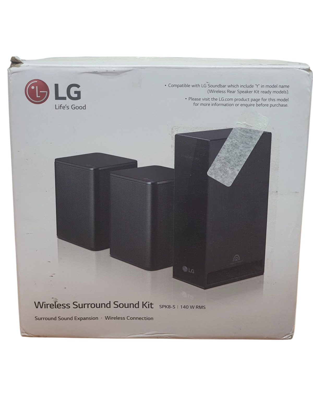 LG SPK8-S 140W Altoparlanti wireless per soundbar nera