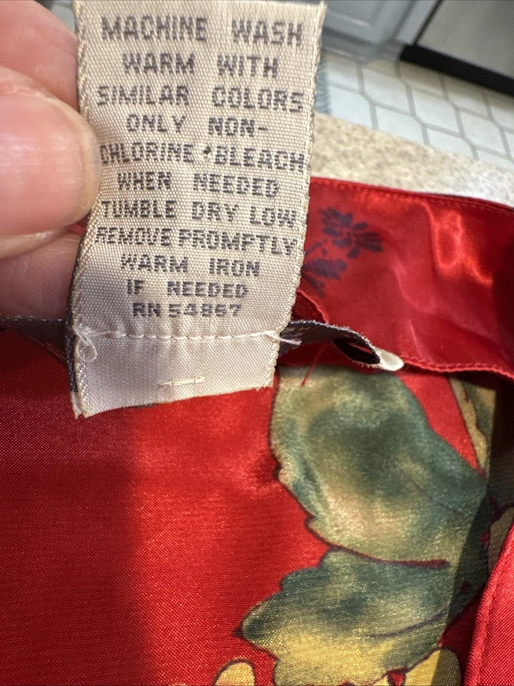 Camisón Intimates By Lane Bryant Plus Talla 22/24 Floral, Botón Floral Sedoso Foto 3 de 4