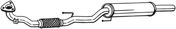 VorschalldäMpfer Bosal 281-769 FüR 5J7 Polo Roomster VW Skoda Fabia 4 12V 1 6Y5-image