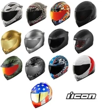 Icon Domain Full Face Street Motorcycle Riding Helmet - Pick Size & Color