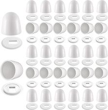 32 Universal Toilet Bolt Caps Plastic round Push on Toilet Bowl Covers with Extr