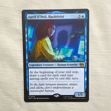Magic The Gathering - April O'Neil, Hacktivist 29 Rare -  TMNT - Unplayed