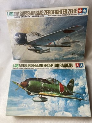 TAMIYA 1/48 Japanese Navy Zero Fighter el 21 A6M2 + Local Fighter Raiden 21
