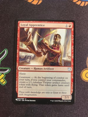 EXACT CARD PICTURED Loyal Apprentice C18 0023 MTG The List Reprints Eng Non-F