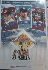 Signed 11x17 GEENA DAVIS A League of Their Own Autograph Beckett COA