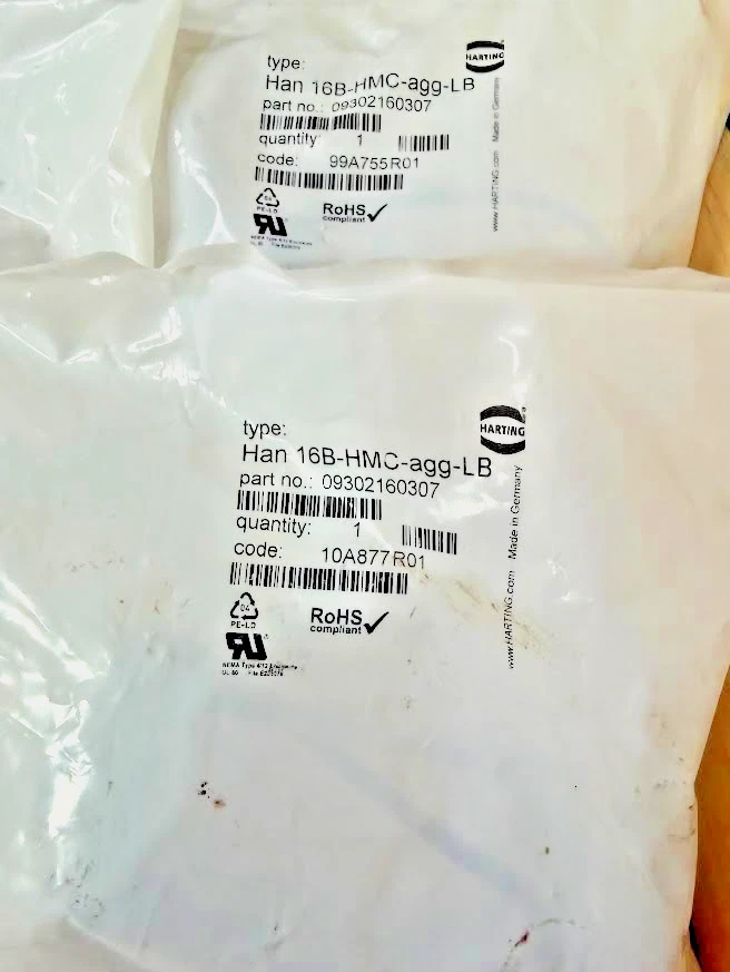 Harting 09302160307 Han 16B-HMC-agg-LB Base Panel Mount Connector - Image 4 of 4