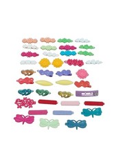 Vintage Goody Hair Clip Snap Tight Barrette Flowers Butterfly Hearts Bow lot 39