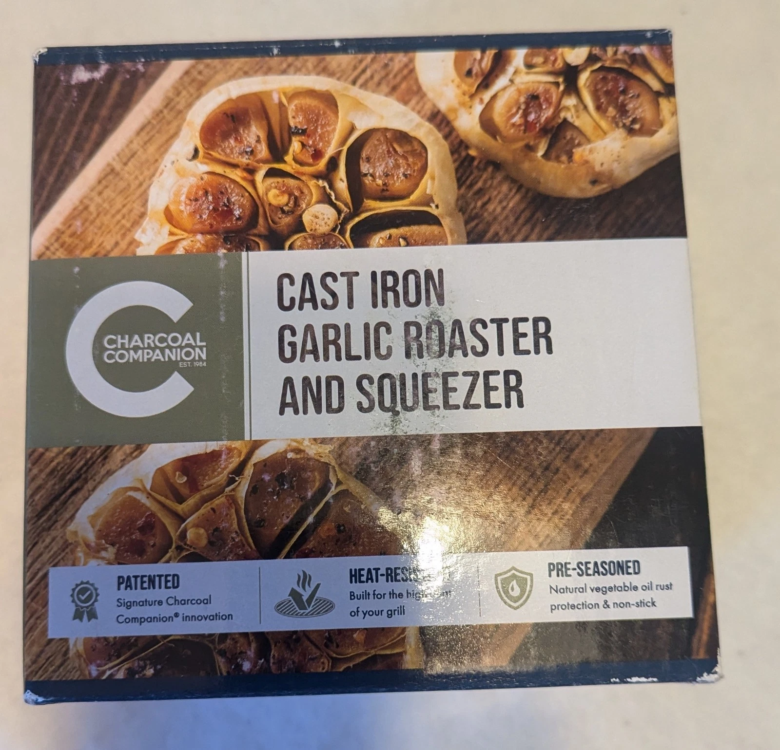 Charcoal Companion Garlic Roaster And Squeezer Cast Iron (14)