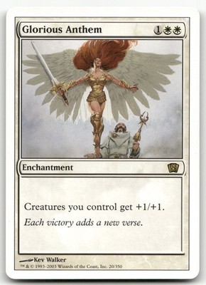 Glorious Anthem #20 (NM) 8th Edition 8ED Magic MTG