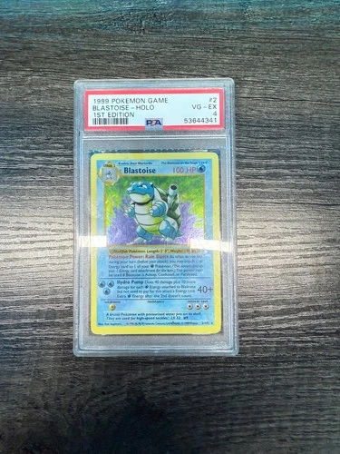 Blastoise 002/102 Base Set (Shadowless) Holo PSA 4 ERROR SLAB READ DESC