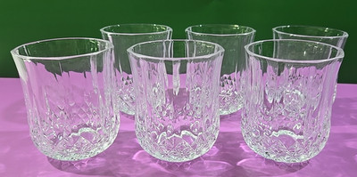 Set of 6 Studio Crystal by Studio Silversmiths  Glasses 8 oz.