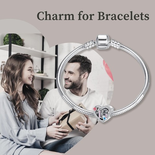Schmuck Zahl 16 Charms 925 Sterling Silber Anhänger Perlen für Damen passend Armband - Bild 2 von 4