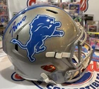 Jameson Williams Full Size Signed Lions Replica Helmet Beckett COA