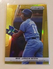 2013 Panini Prizm Gold #198 Bo Jackson Kansas City Royals 1/10 Very Rare 