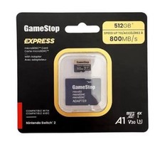 Nintendo Switch 2 GameStop 512GB Express Micro SD Card for Switch 2 BRAND NEW