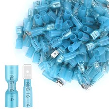 100PCS Heat Shrink Spade AWG16-14  50Pcs Female 50Pcs Male  