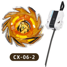 Burst Beyblade CX-06-02 Starter Yellow Silver Spinning Top Toy Gyro / Launcher