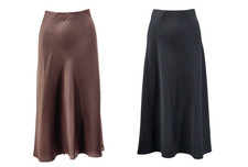 M&S Collection Satin Midaxi Slip Skirt