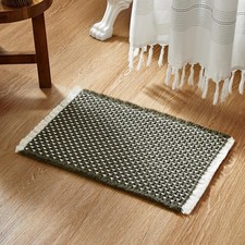 Boho Bathroom Rugs, Super Absorbent Non Slip Waffle Bath Mat Quick Dry Bath R...