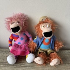 BBC Zingzillas 2009 Tang & Panzee Soft Toy Plush 8” Monkeys