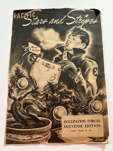 WW II Original Souvenir Edition Of Pacific Stars And Stripes December 25th 1945