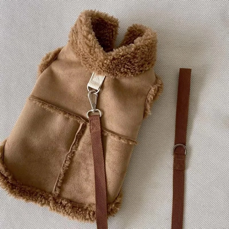 Chaleco polar de invierno para perros chaqueta cálida para mascotas pequeñas medianas ropa para perros y gatos Foto 3 de 4