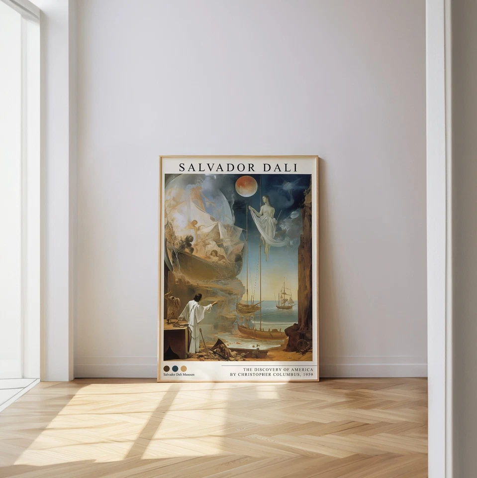 Impressão Dali, Salvador Dali, Pintura Surreal, Arte Surrealista, Cartaz Dali - Imagem 4 de 4