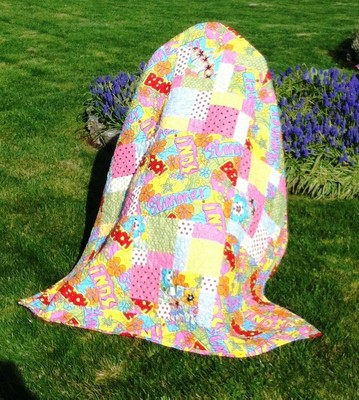 Building Blocks Quilt Pattern 2 Sizes Fun Colorful Made w/Charm Squares