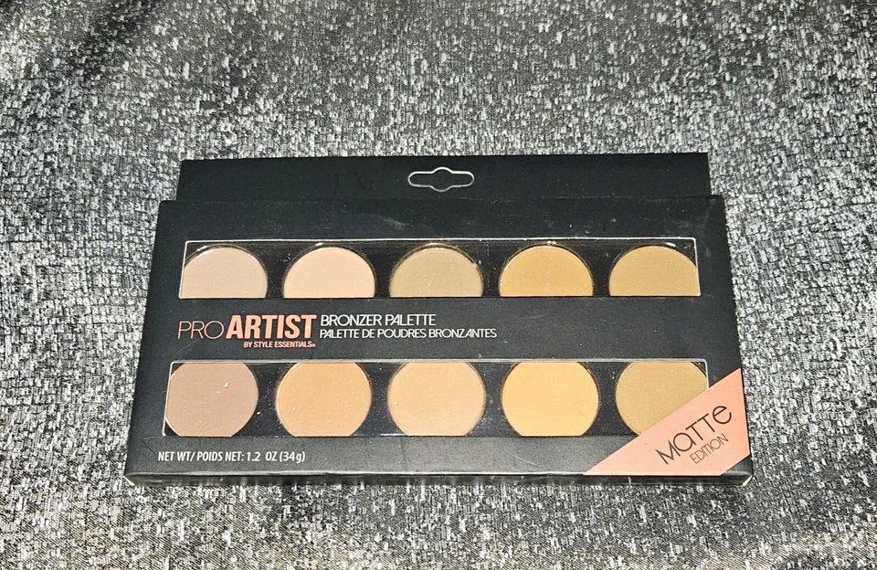 Style Essentials Pro Artist 10 Shade Matte Bronzer Palette BNIB 7.2oz  - Image 3 of 4