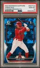 2023 Bowman Chrome Sapphire Jorge Ruiz 1st PSA 10 Angels SP  #BCP123