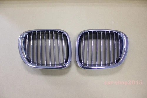 Front Kidney Grilles Chrome-Black for BMW Z3 1996-2002 Convertible/Coupe