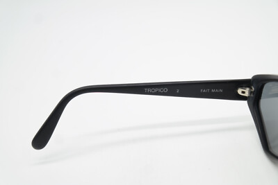 Lunettes De Soleil Vintage Traction Productions Tropico - Noires Ovales - NOS (neuf Ancien Stock)