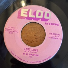 H.B. Barnum Lost Love  Hallelujah Eldo Records VG+