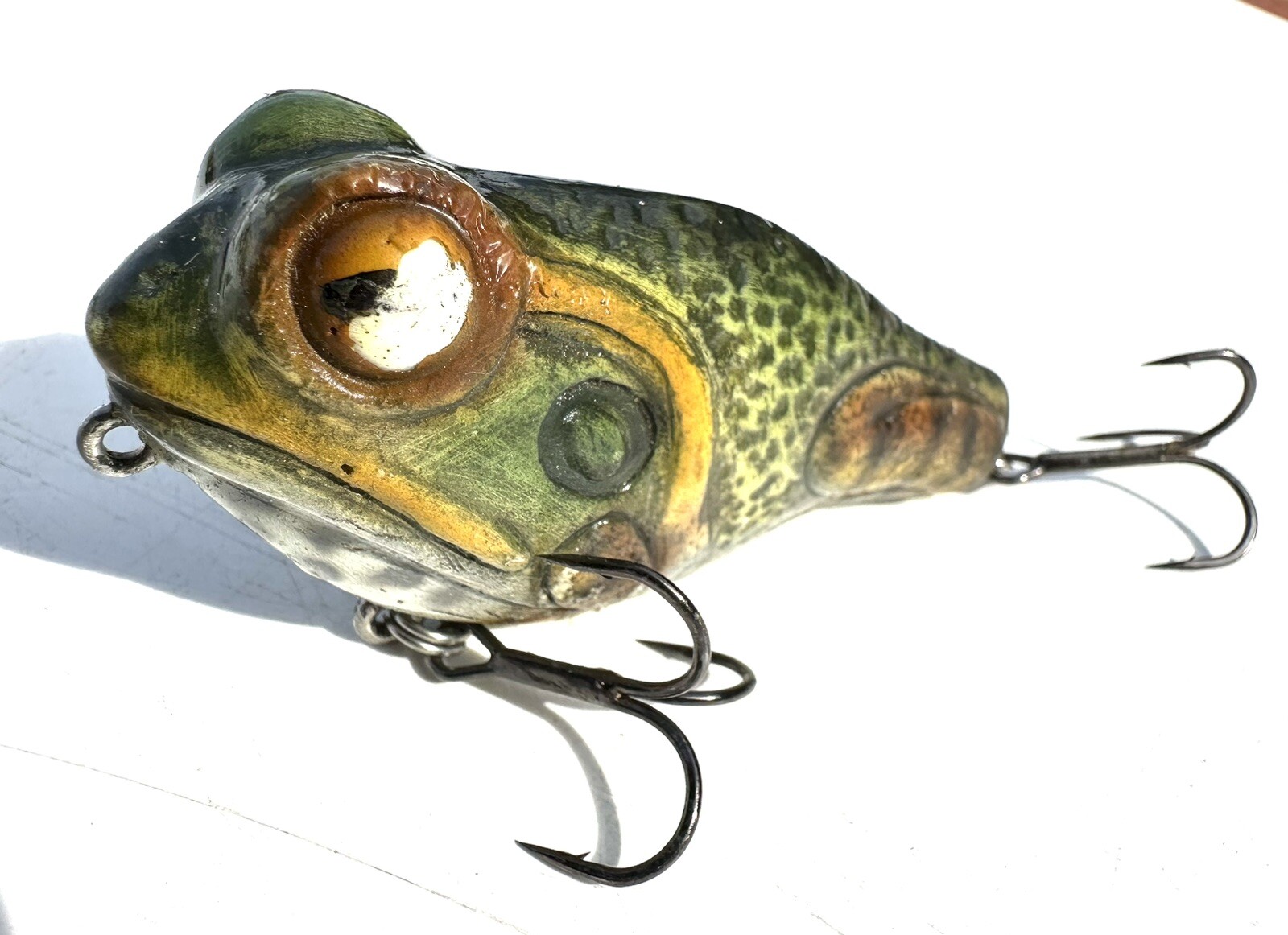 OG 3 1/4” Monroe Topwater Frog Lure Swimbait Bass Fishing Snakehead Smallmouth - Image 4