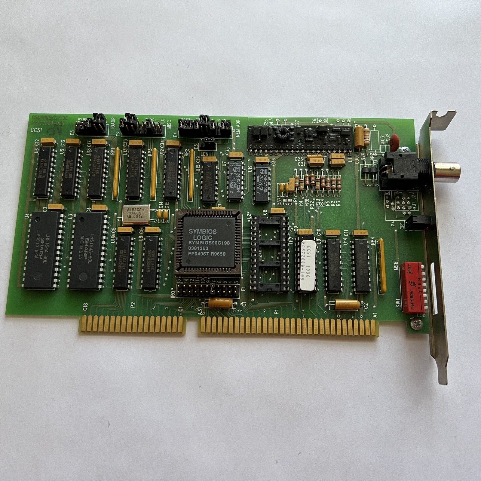 Contemporary Controls NECCPCA198-CXB Arcnet Card PC872800-00B | eBay
