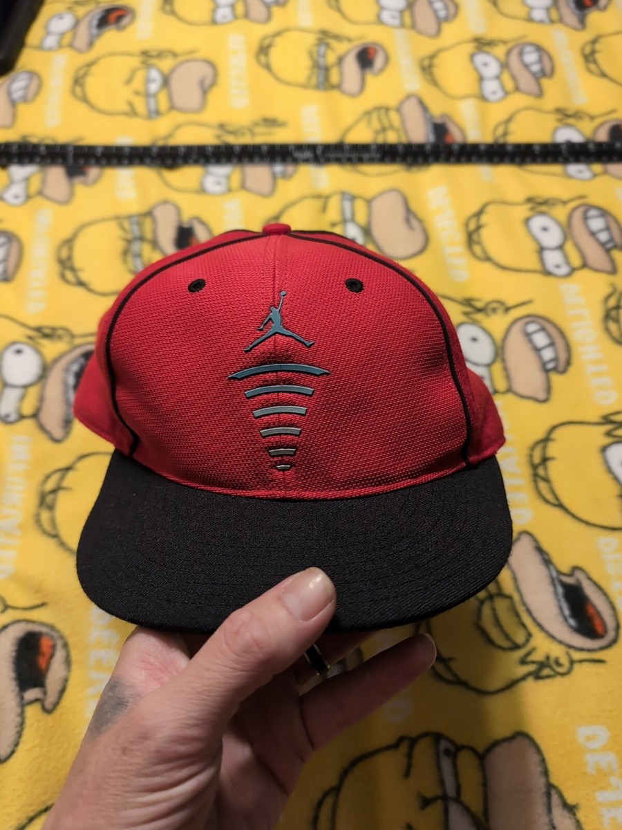 Jordan 85 Red Black 20th Anniversary Fitted Baseball Hat Size