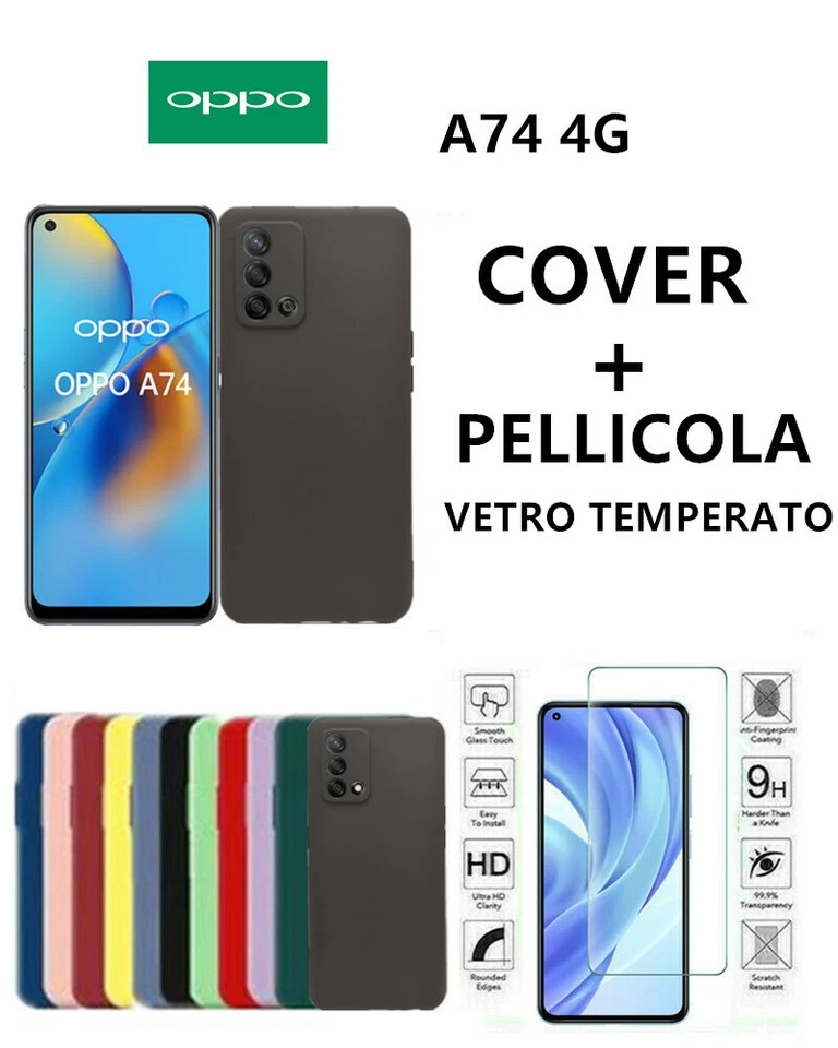 Cover Morbida Custodia Silicone Tpu Opaca pre OPPO A74 4G ( 6,43 '')
